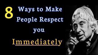 8 Ways To Make People  Respect you  Immediately | Life Lessons Quotes || Wings of Positivity