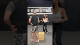Nina Drama learns the Giga Kick (FAIL) #shorts #ufc #mma