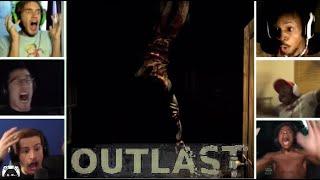 (REMAKE) Gamers React to the Library Jumpscare | Outlast