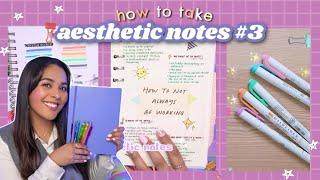  how to take [aesthetic notes] for lazy people  note-taking + study tips!