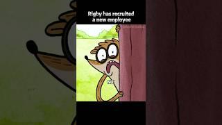 Rigby has recruited a new employee  #shorts #regular