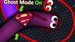 Slither.io - 1 GHOST HACKER SNAKE vs SLITHERIO SNAKES! EPIC TROLLING SLITHERIO GAMEPLAY