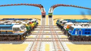 DIAMOND CROSSIN  FLY TRAINS CROSSING BEANG DRIVE RAILROAD RAILWORK BEANG DRIVE Video