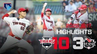 [하이라이트] KIA 타이거즈 vs KT 위즈 (2025.6.17)