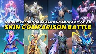 Mobile Legends Bang Bang vs. Arena of Valor: Latest Skin Comparison in Ultra HD!