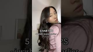 5 HAIR TIPS I WISH I KNEW EARLIER  ur welcs gbye sub for more!!! #shorts #hairtips #hair