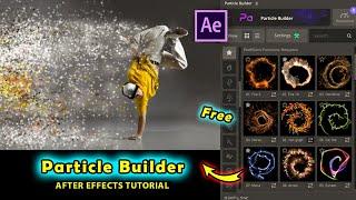 Free Particle Builder Plugin After Effects Tutorial Motion Factory Toolkit 2023 Motion Graphics