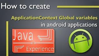 Use application context variable as a Global variable