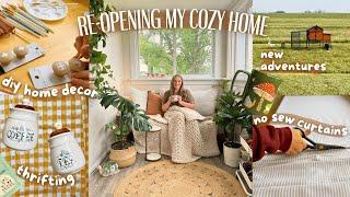 Re-opening My Cozy Home! DIY Home Decor, Thrifting & New Adventures