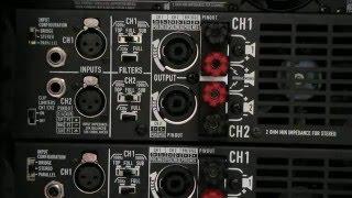 Stereo "Daisy" chain of amplifiers (using QSC PLX amps)