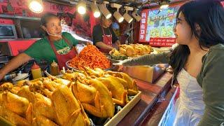 Spicy Traditional Food Market in Hunan, China: Authentic Dishes, Bold Flavors, Rich Meat Selections