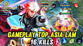 Honor of kings (Lam) Gameplay Top Asia Lam 16 kills