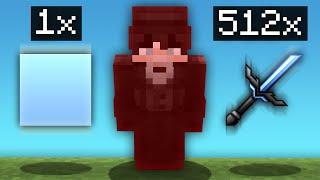 Minecraft Bedwars But If I DIE, My Texture Pack Gets BIGGER…