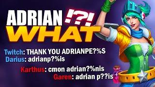 ADRIAN 'WHAT' NOW!!!??