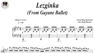 Lezginka, From Gayane Ballet, Лезгинка, Гаянэ - Aram Khachaturian, Piano Sheet Music, Piano Tutorial