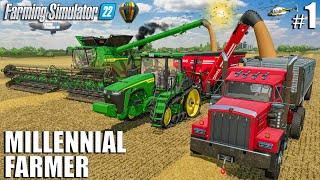 THE ADVENTURE BEGINS!!! | Millennial Farmer MAP | Episode 1 | Farming Simulator 22