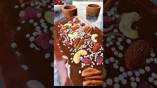 Golden chocolate! Take a bite of gold and nuts! #asmr #asmrsounds #luxury