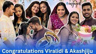 Congratulations Virali Di & Akashjiju #vlogs #vlooger #viralvideo #marriage #engagement #love