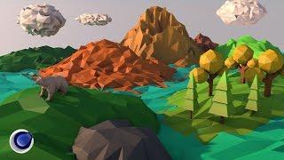 Low Poly Art в Cinema 4D (Как создать)