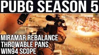 MIRAMAR LOOT REBALANCE + WIN94 SCOPE!! // PUBG Season 5 Details Released
