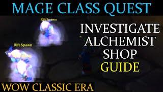 WoW - Investigate alchemist shop mage class quest (Guide)