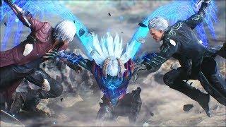 Devil May Cry 5 - Final Boss & Ending + Secret Ending (DMC5 2019 All Endings)