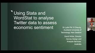 Use Stata & WordStat to analyze Twitter data to assess economic sentiment