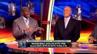 Magic Johnson on Dirk's performance in WCF Game 4, Dallas at OKC 05/23/2011