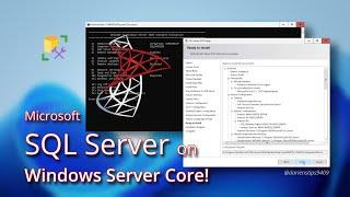 MSSQL Server Installation on Windows Server Core