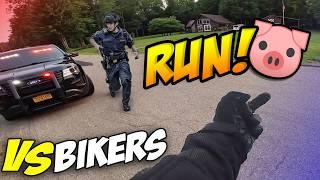 COPS VS BIKERS | MOTORCYCLE POLICE CHASE | Best Compilation 2024