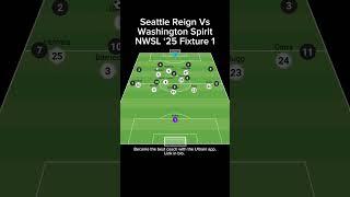 Seattle Reign Vs Washington Spirit NWSL ‘25 Fixture 1 #soccer #tactics