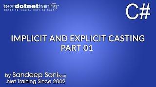 C# tutorial for beginners -  C# Implicit and Explicit - Part 1