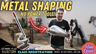 Beginner Metal Shaping How To Make Compound Curves EASY Shrinking Stump, Sand Bag, English Wheel