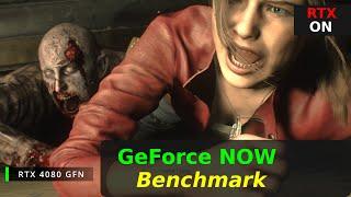 GeForce NOW RTX 4080 | Raytracing, Resident Evil 2 | 4K Benchmark Gameplay