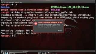 Google Chrome can not be run as root - BackTrack 5