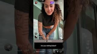 Malu Trevejo smoking on Instagram LIVE!!! (NIPPLE SLIP) *MUST WATCH*