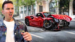 I CRASHED MY FERRARI!!!