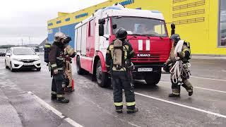 Пожарные учения прошли в гипермаркете «Зодчий»  в Южно-Сахалинске