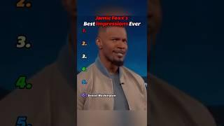 Jamie Foxx Impressions in 60 Seconds #shorts #celebrity #impression #jamiefoxx #ranking #funny