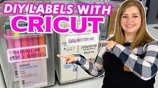 How to Make Clear Print Then Cut Label Stickers with Cricut | DIY Labels with Cricut