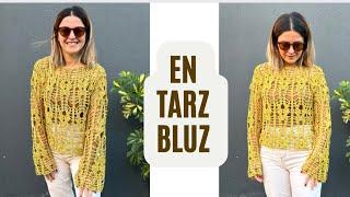 EN TARZ FARKLI ŞIK BLUZ YAPIYORUZ  DETAYLI ANLATIM #knitting