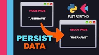 Pass Data Across Views in Python GUI (4 Solutions with Flet !)