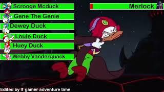 ducktales the movie treasure of the lost lamp (1991) final battle with healthbars