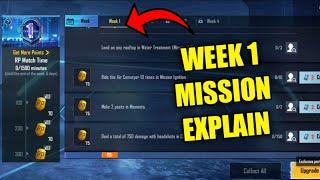 Season 1 royal pass missions explained pubg mobile // week 1 rp Missions M1 season 1