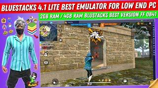 (New) Bluestacks 4.1 Lite Best Low End PC Emulator | Bluestacks Lite Best Version For Free Fire OB41