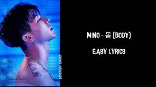 송민호 (MINO) - 몸 (BODY) || EASY LYRICS