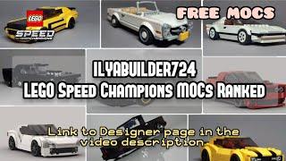 ILYABUILDER724 LEGO Speed Champions MOCs Ranked @Ilyabuilder724