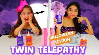 Twin Telepathy Slime Challenge| Halloween Edition!