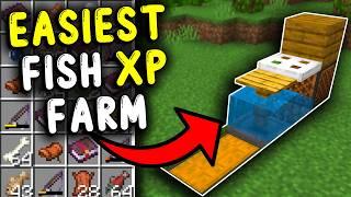 EASIEST AFK Fish XP Farm Minecraft 1.21!