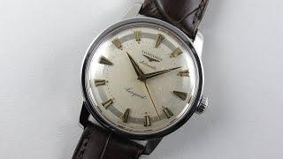 Steel Longines Conquest Ref. 9000 -8 vintage wristwatch, circa 1956